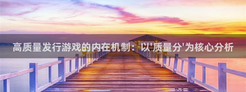 pp电子官网平台代理开号流程：高质量发行游戏的内在机制：以\'质量分\'为核心分析