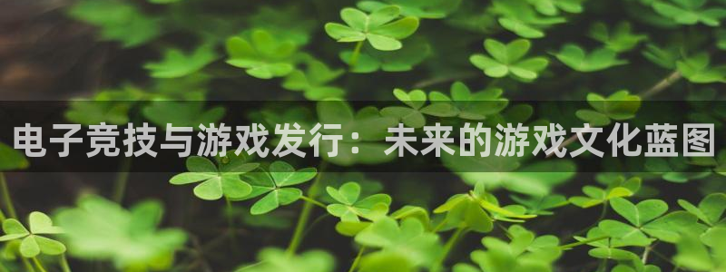 pp电子官网登录注册账号：电子竞技与游戏发行：未来的游戏文化蓝图